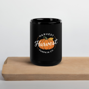 Black Glossy Mug - Harvest Pumpkin Co.