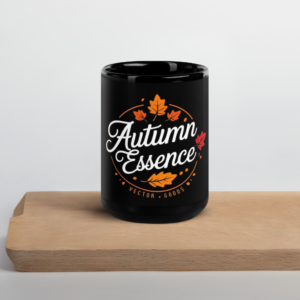 Black Glossy Mug - Autumn Essence