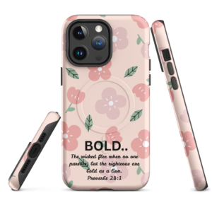 MagSafe® tough case for iPhone® - Pink Flower Hope
