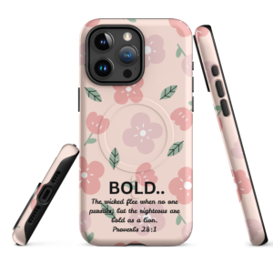 MagSafe® tough case for iPhone® - Pink Flower Hope