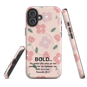 MagSafe® tough case for iPhone® - Pink Flower Hope